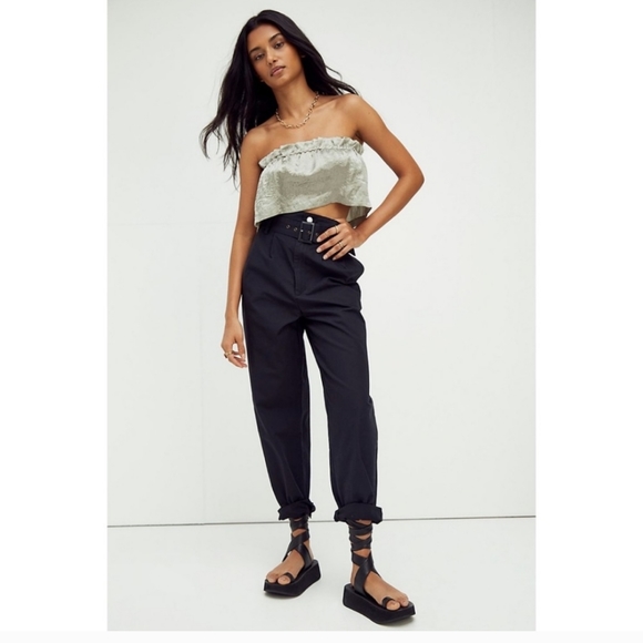 Levi’s TAILORED HIGH LOOSE TAPER WOMEN'S PANTS Black 24 - Picture 10 of 10